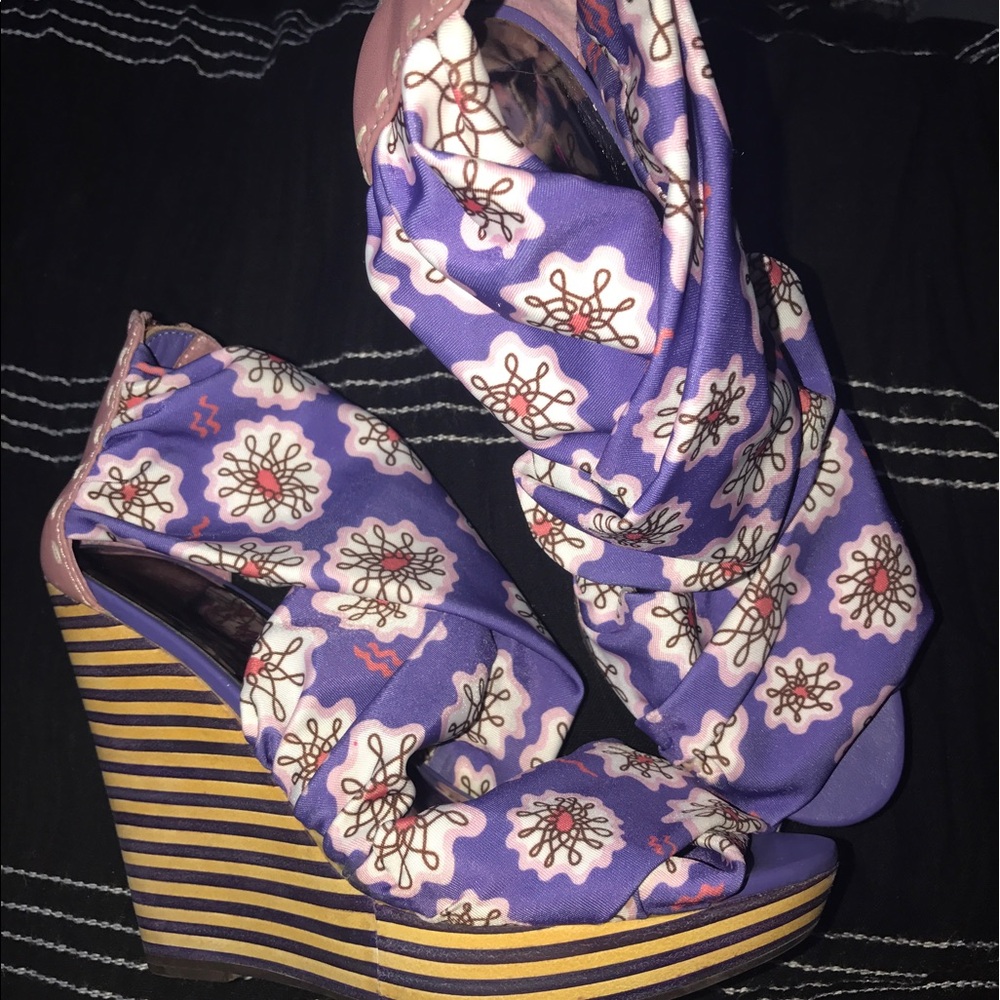 Zandra Rhodes Paloma summer couture wedges